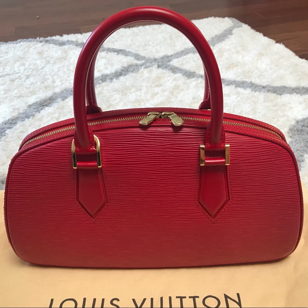 Louis Vuitton Red Epi Jasmin bag Gold hardware